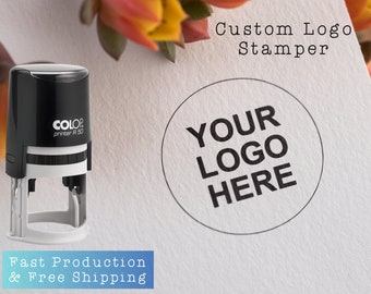 Custom Logo Stamp: Self-Inking Company Design