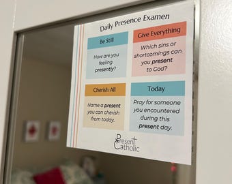 Daily Presence Examen Mirror Cling