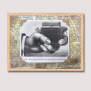 Antique Pocket Machine Etching (from 1880's), Framed 4x6