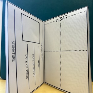 Classroom Passports Downloadable File Print at Home Blank Passport for ...