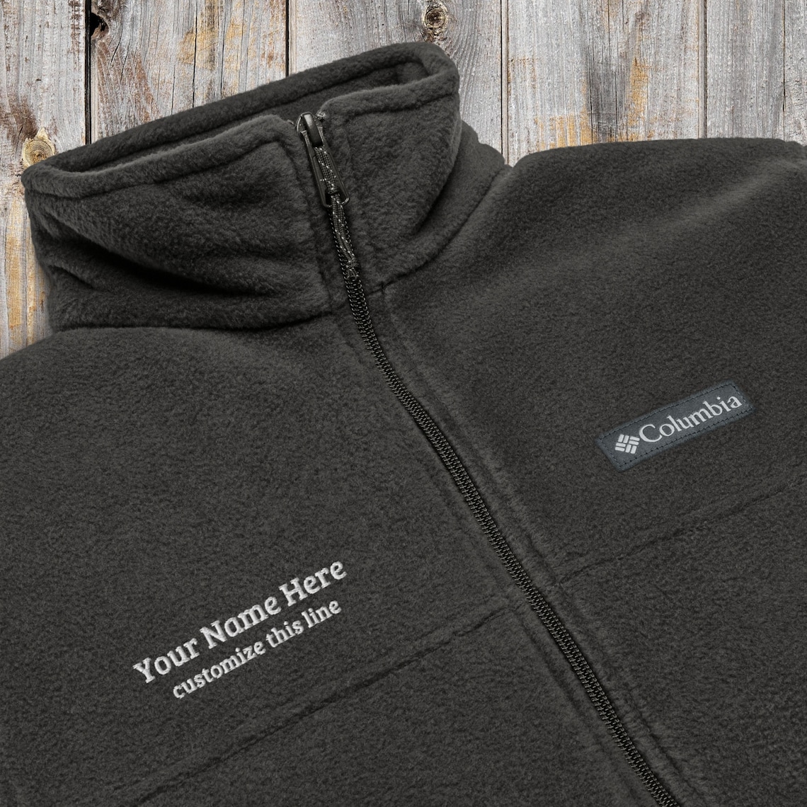 Embroidered Jacket Fleece Jacket Gift Custom Outerwear Personalized ...