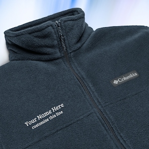 Embroidered jacket Fleece jacket gift Custom outerwear Personalized gift Customized fleece Monogrammed jacket Great Graduation gift