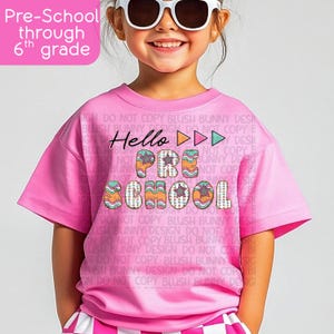 Leuk shirt voor de eerste dag van school voor meisje van de basisschool Terug naar school-shirt leuke schooloutfit voor 1e dag op maat gemaakt basisschoolshirt