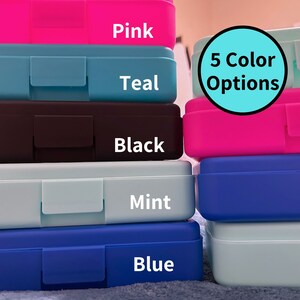 Personalized Pencil Case School Supplies Custom Box for Craft Back to ...