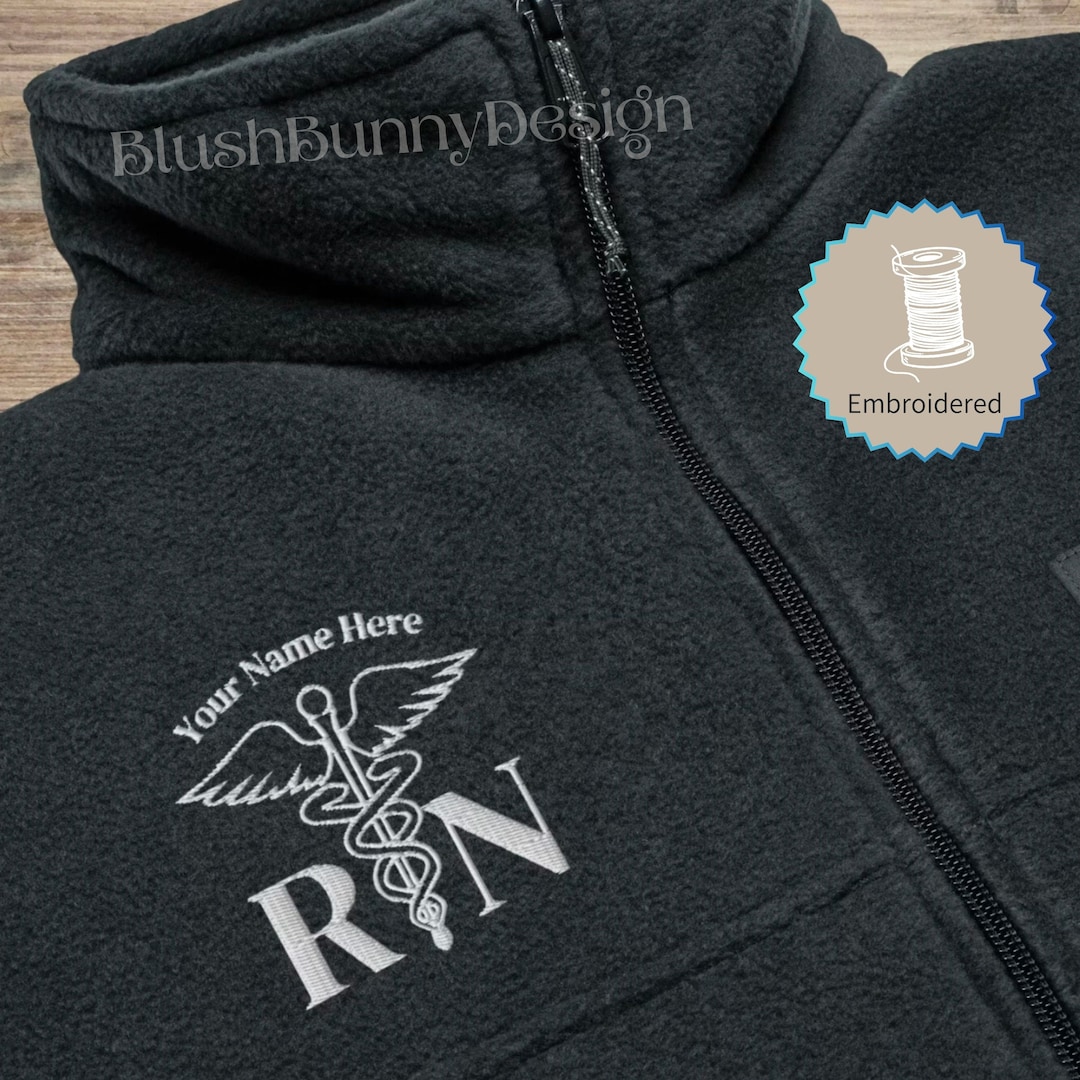 Personalized Nurse Jacket Gift Nurse Fleece Jacket Nurse Jacket
