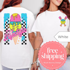 Softball drip shirt ice cream drip softball tee cute softball shirt for girl colorful softball team shirt softball mom summer ballpark shirt