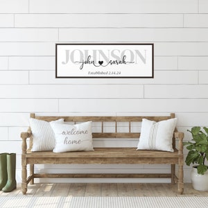 Personalized wedding gift custom name sign wedding gift sign housewarming gift last name sign personalized sign wedding gift bridal shower
