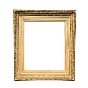 Antique French FRAME Louis XVI Gilt Gesso Wood Large for Painting Mirror Frame Gold Leaf