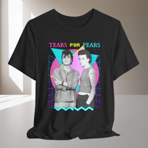 TEARS For FEARS T-shirt Tshirt T shirt Tee Shirt Band Tee 1980s Vintage Aesthetic