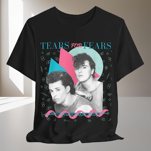 TEARS For FEARS T-shirt Tshirt T shirt Tee Shirt Band Tee 1980s Vintage Aesthetic