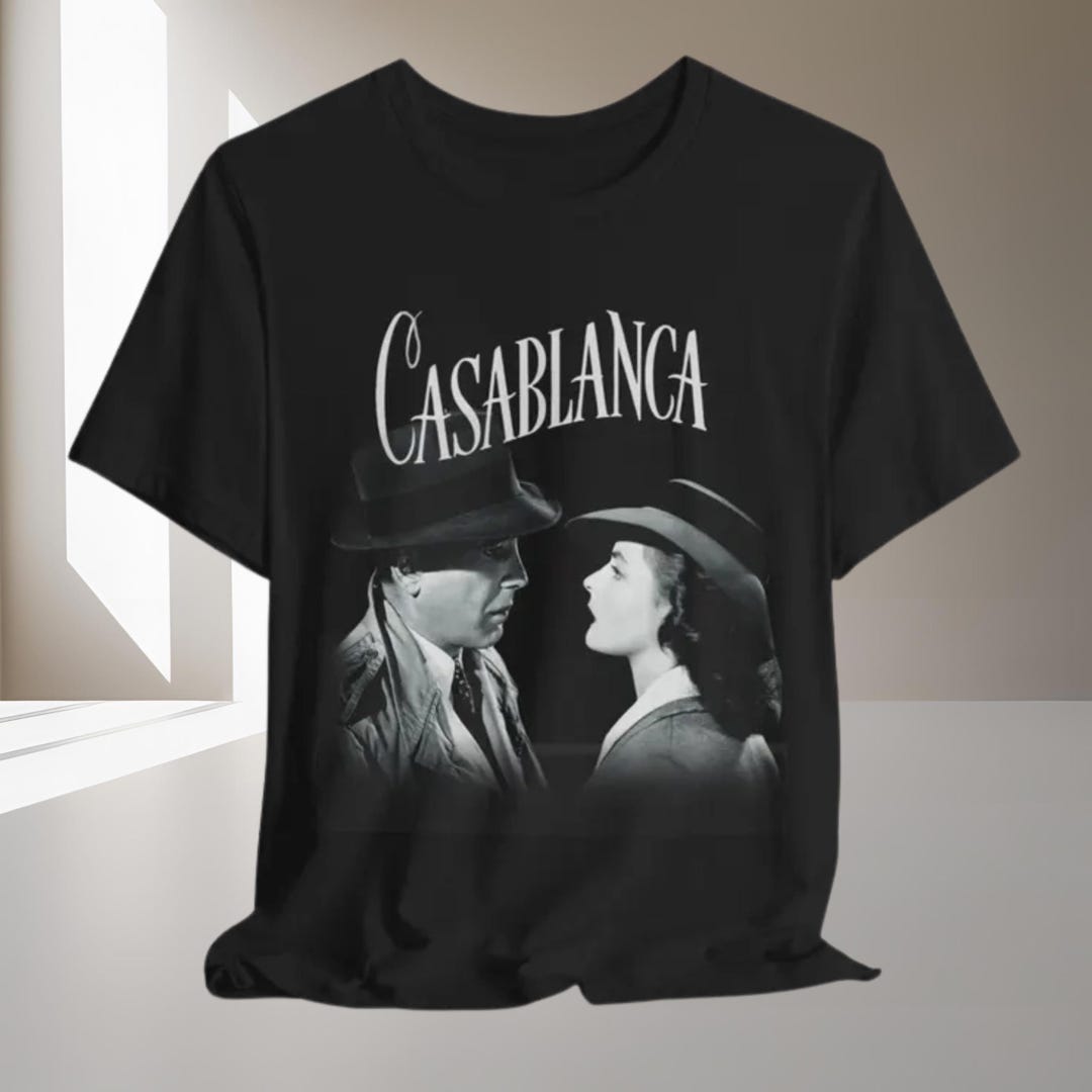 Casablanca Humphrey Bogart T shirt for men