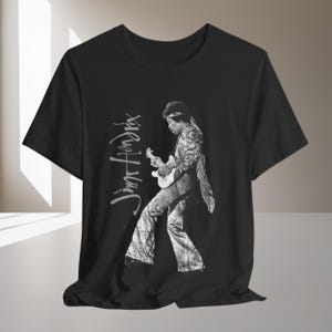 JIMI HENDRIX T-shirt Shirt Tshirt Band Tee Vintage Aesthetic Distressed T shirt Signature