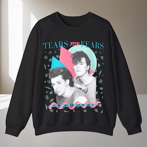 Tears for Fears Sweatshirt 1980s Retro Style | Vintage Band Crewneck | 80s Music Fan Gift | Throwback Concert Shirt