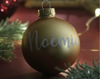 Boule de noël personnalisée prénom