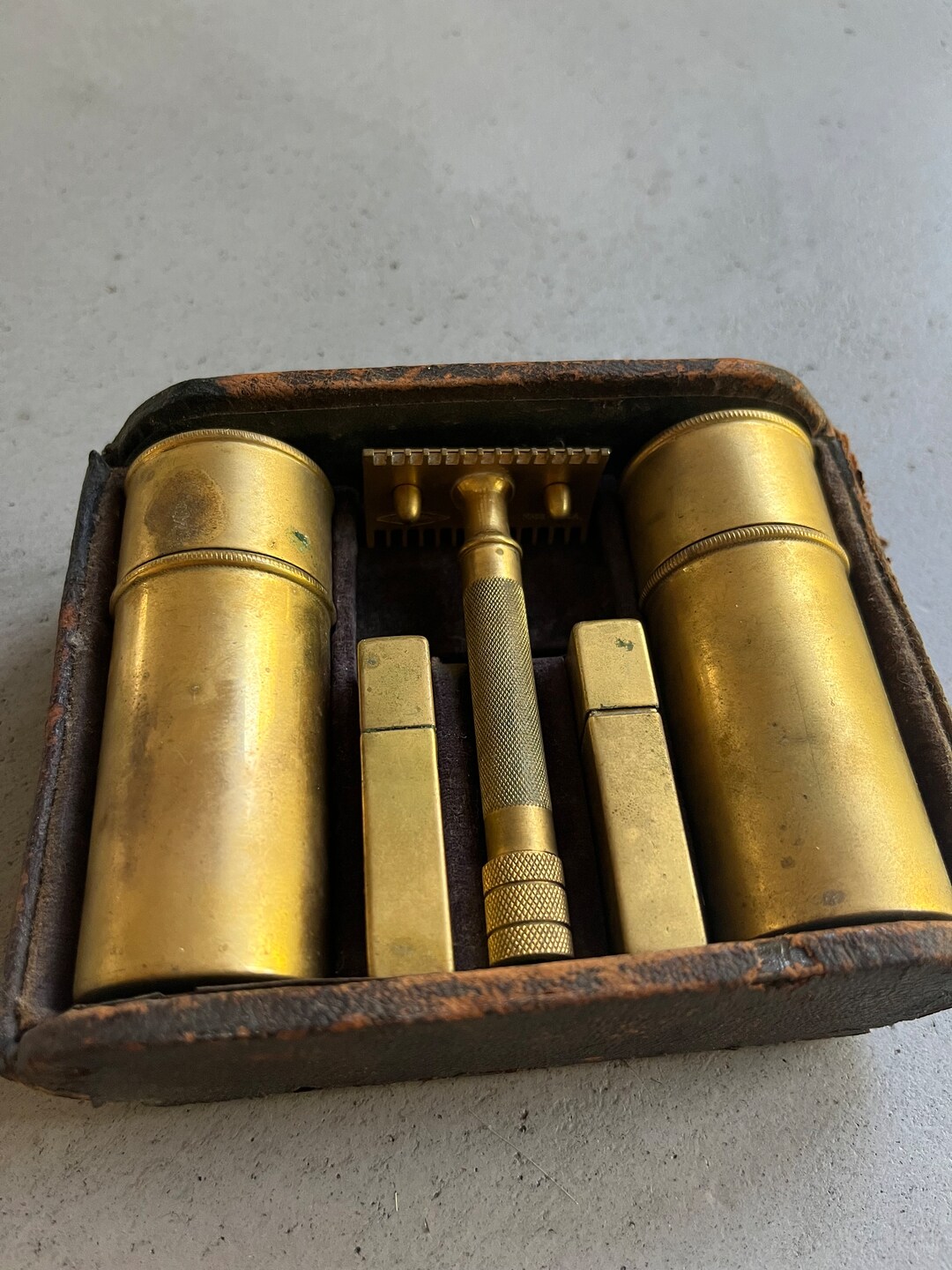 Antique Gillette Shaving Kit Etsy