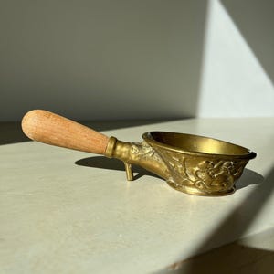 Vintage chinesische Messing Seide Bügeleisen