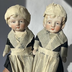Antique Bisque Dolls Twins