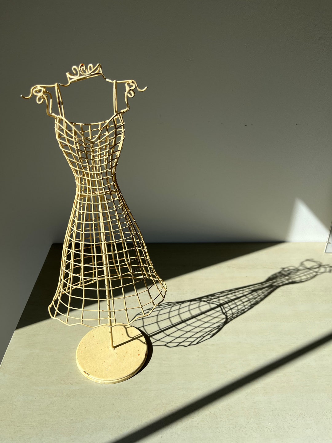 Vintage Decorative Wire Dress Form Mannequin 16 Inch Etsy Ireland