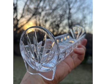 Vintage 1930s crystal sugar cube serving tray