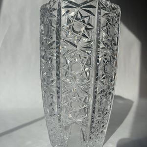 Czech bohemian crystal vase - Etsy 日本