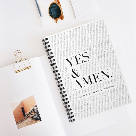 Spiral notebooks | Christian notebook | Bible journal | Yes & Amen | Prayer journal
