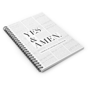 Spiral notebooks | Christian notebook | Bible journal | Yes & Amen | Prayer journal image 4