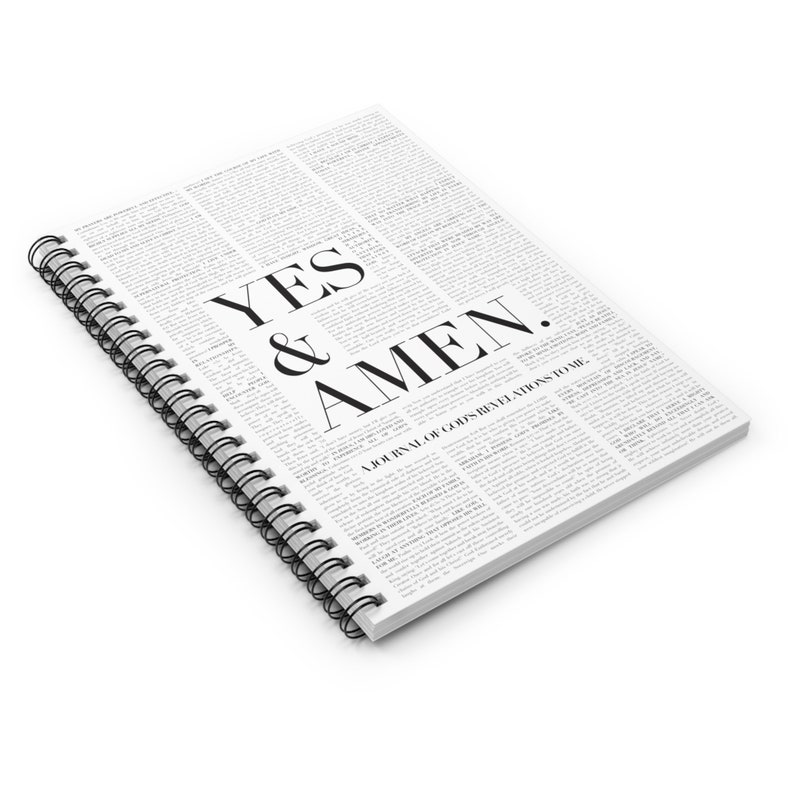Spiral notebooks | Christian notebook | Bible journal | Yes & Amen | Prayer journal image 4