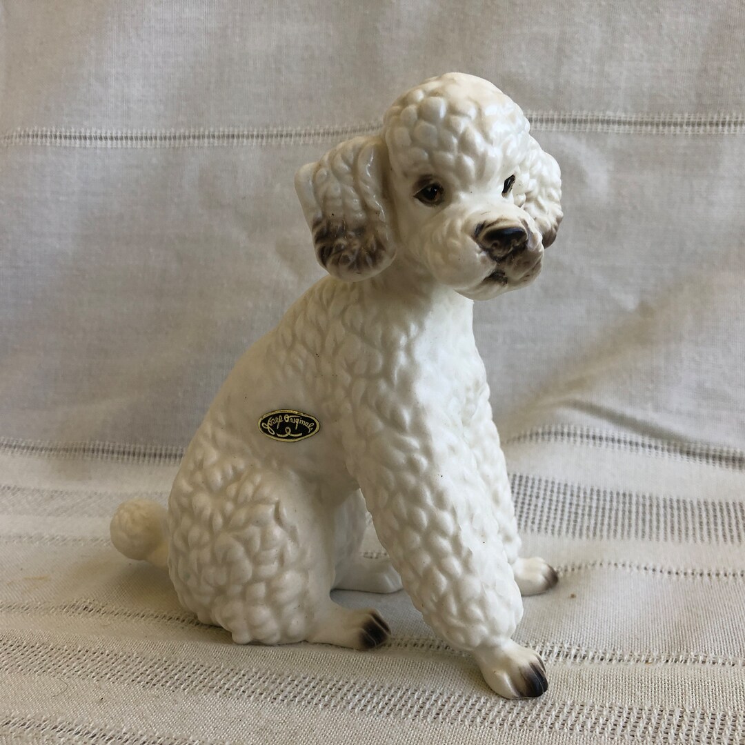 JOSEF ORIGINALS White Ceramic Poodle Dog, MINT Condition, Fine