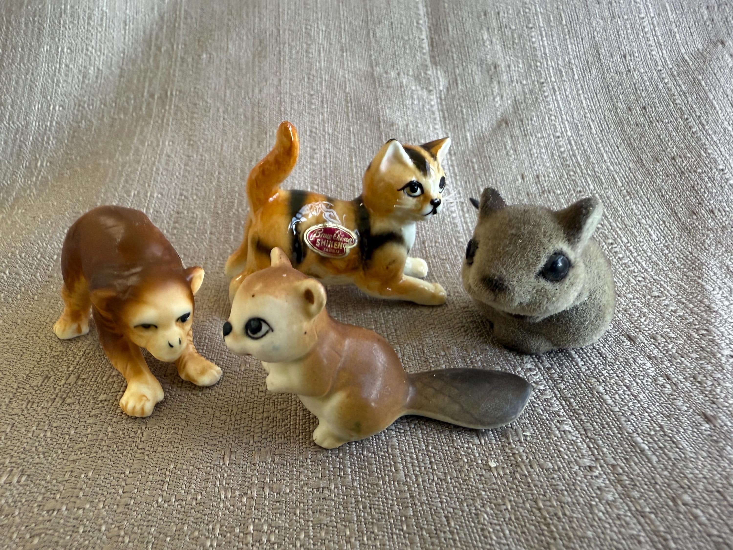 Bone China Miniature Animal Figurines, Josef Originals Mice