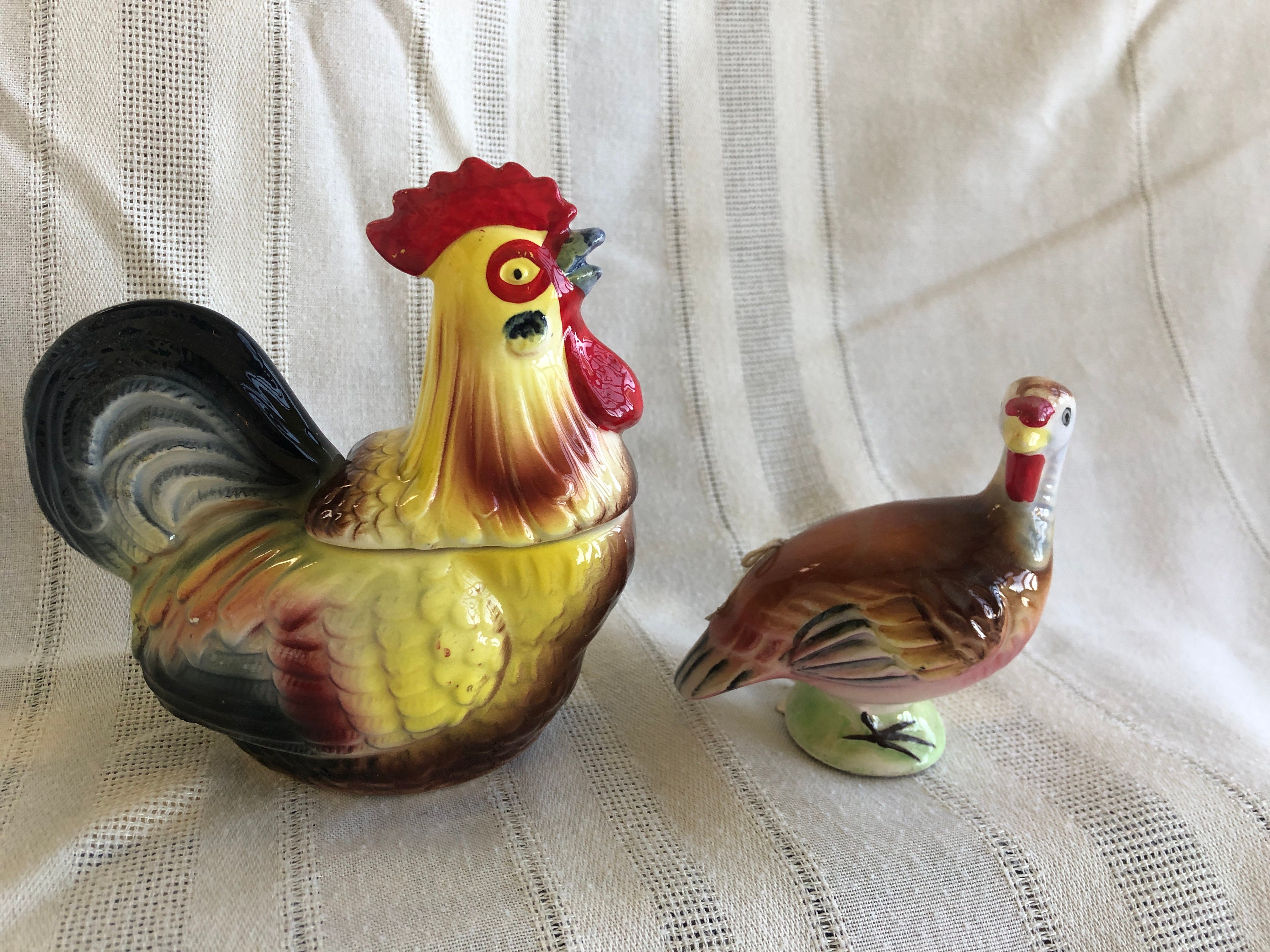 Vintage Turkey Figurine Japan - Etsy