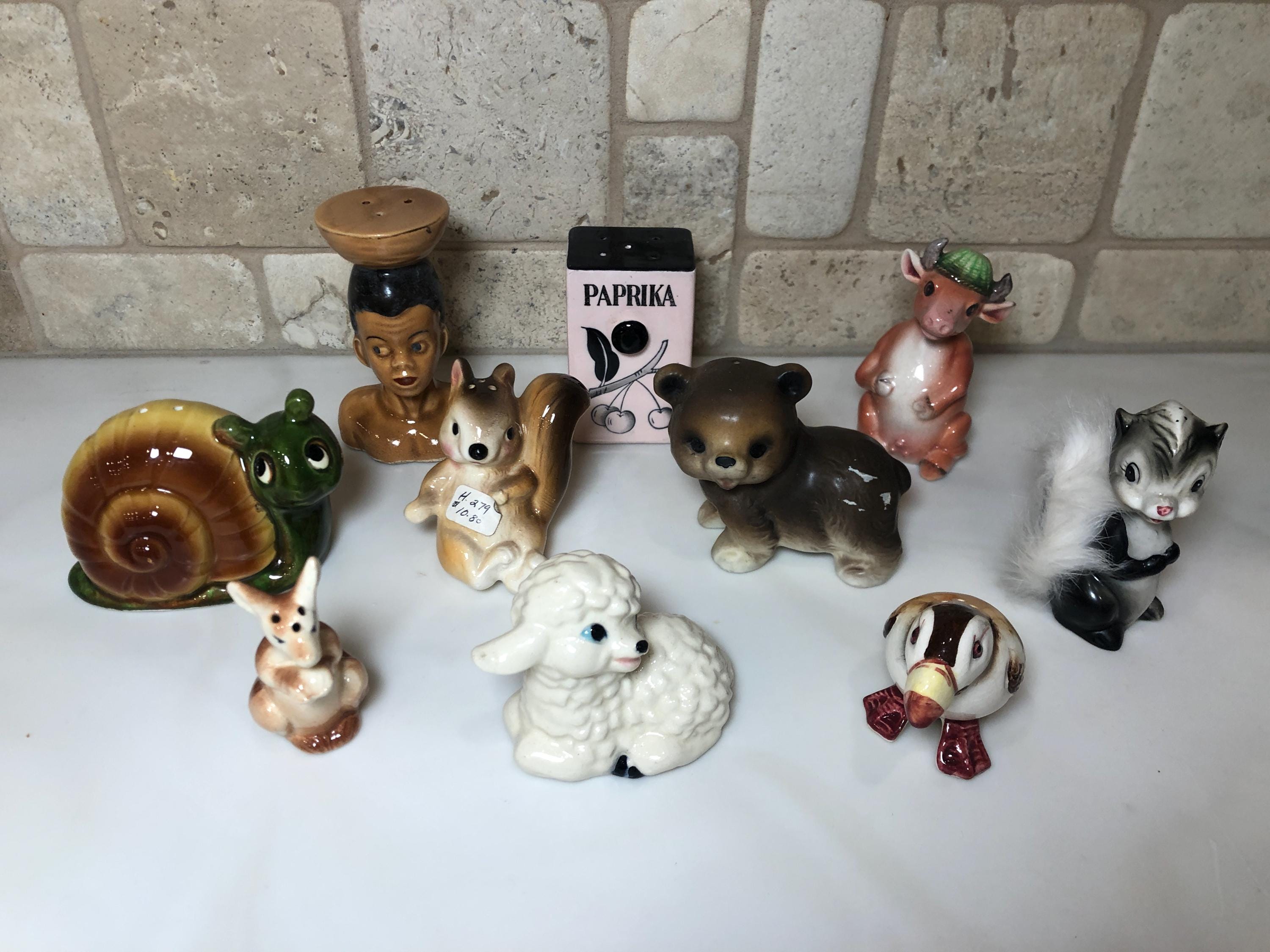 NORCREST 1950-60s Ceramic Figurines, Anthropomorphic Porcelain