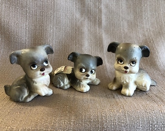 Vintage Gia Wende Big Eyes Gig Pity Puppy Dog Art on Board