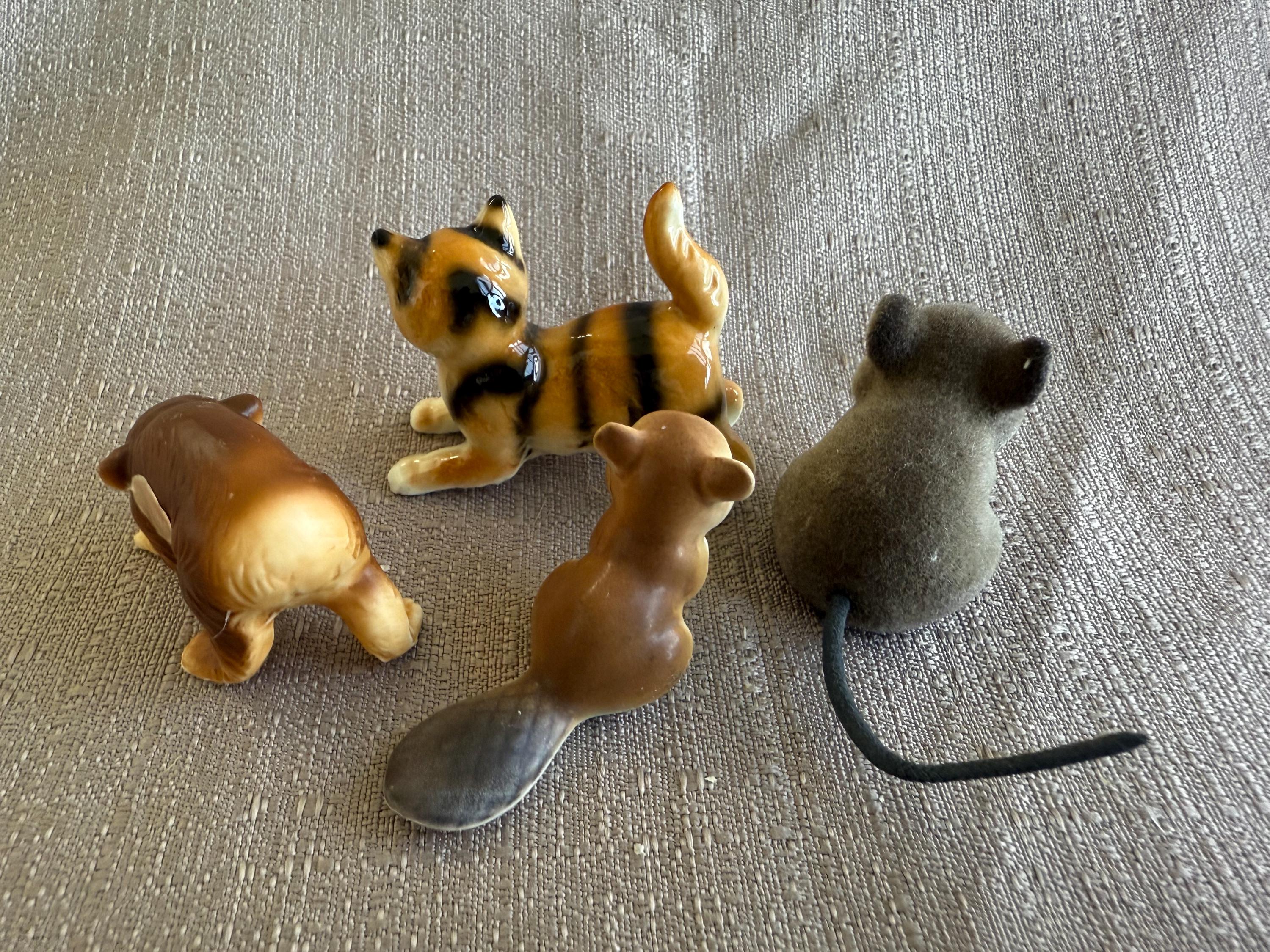 Bone China Miniature Animal Figurines, Josef Originals Mice