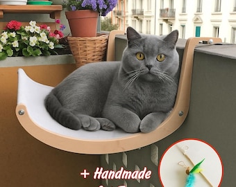 Handmade Wooden Cat Hammock: Radiator Perch, Cat Bed