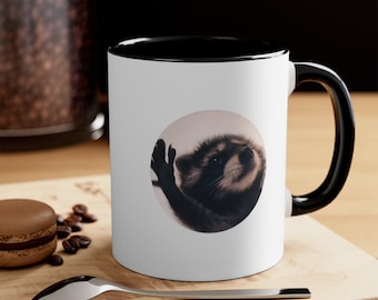 Pedro Pedro Dancing Raccoon Mug | Funny Raccoon Meme Coffee Cup| Pedro Mug | Pedro Racoon Meme Gift Mug| Pedro Spinning Raccoon Coffee Mug