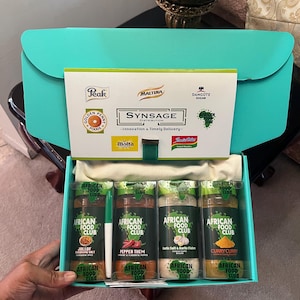 African Food Club Spice Gift Set Free Tote Bag