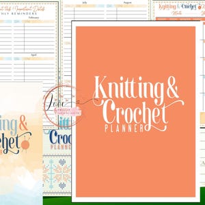 Knitting & Crochet Project Planner | Business Organizer, Yarn Log (Digital Download)