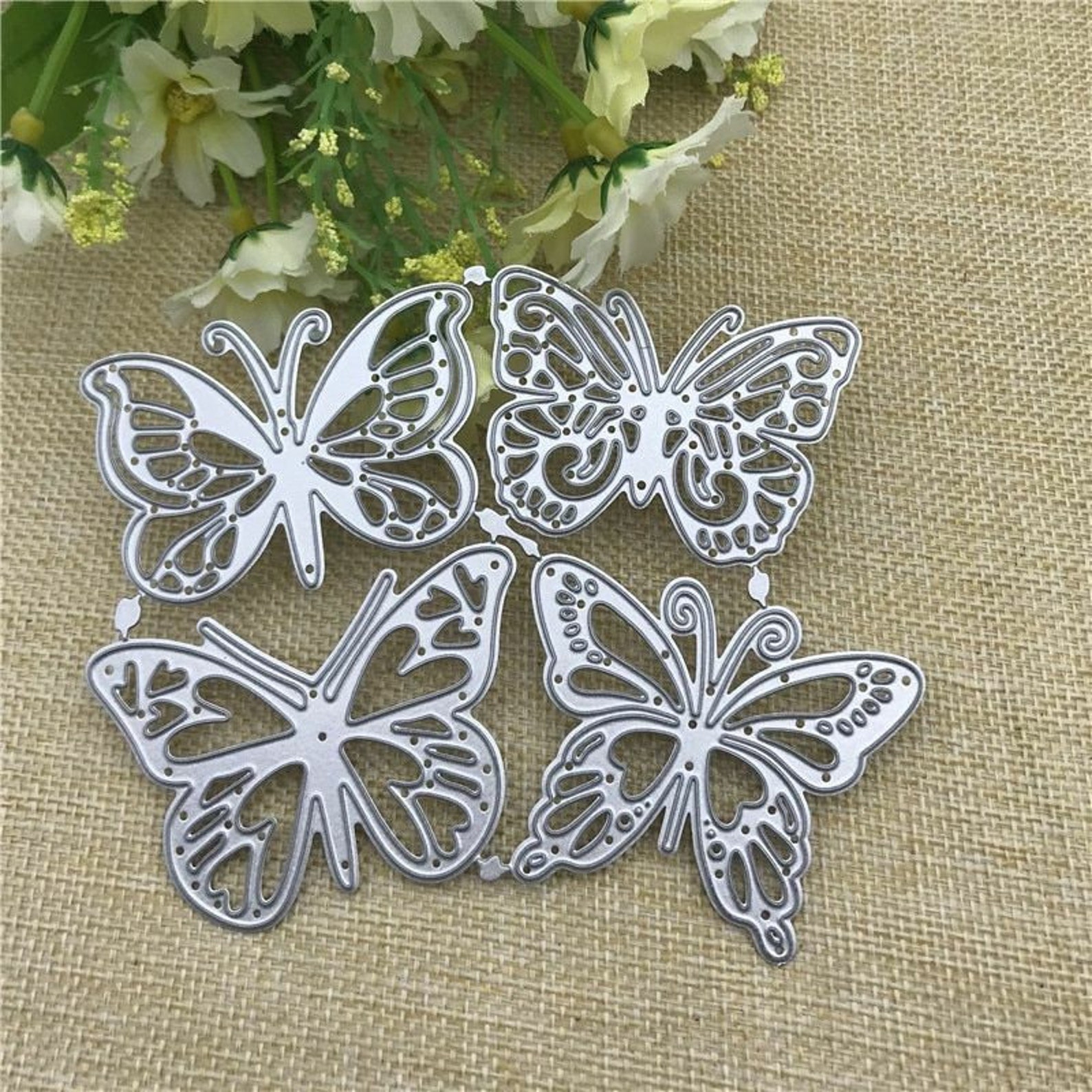4pcs Butterfly Metal Cutting Dies Embossing Diy Scrapbook Album Paper 4pcs Butterfly Metal Cutting Dies Embossing Diy Scrapbook Album Paper