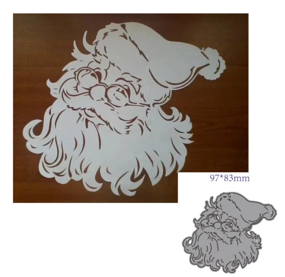 Santa Claus Metal Cutting Dies – Christmas Scrapbooking & Card Making Stencils