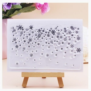 Clear Stempels Rubberen Siliconen Afdichting Sneeuw Herfst Sneeuwvlokken Winter Achtergrond Scrapbooking Kaart Album Ambachtelijke Diy