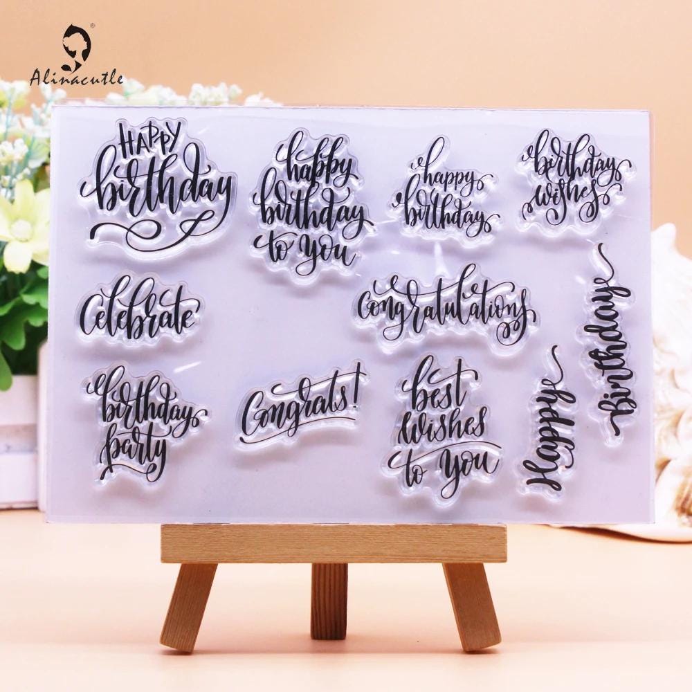 XinYiC Timbri in silicone trasparente con motivo natalizio per realizzare biglietti, decorazioni e fai da te per scrapbooking, goffratura, album di decorazioni artigianali