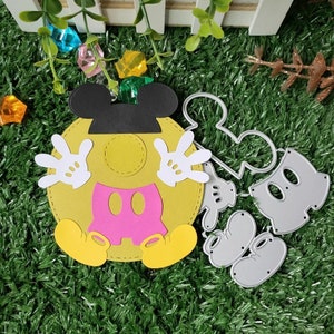Corte de metal estilo rato Disney morre scrapbooks álbum de fotos cartão faça você mesmo relevo