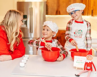 Elf Prop: Kids-Sized Apron and Chef Hat | Let’s get Baking!