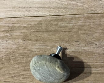 Natural stone knob handle