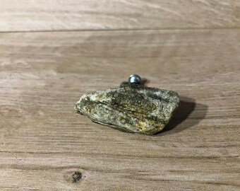 Bark wood stone knob handle