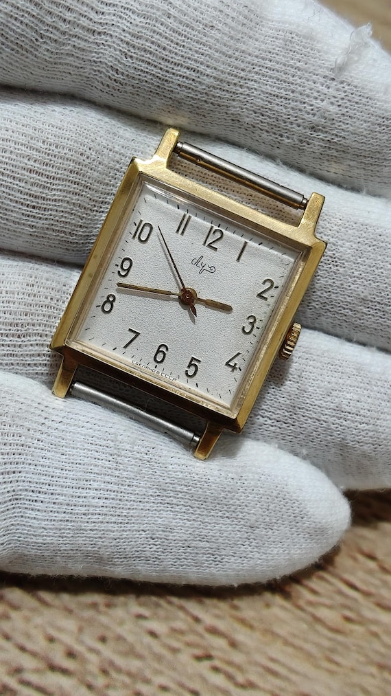 Mechanical White dial Watch LUCH Luxury Ultra SLIM (De Luxe) Men's
