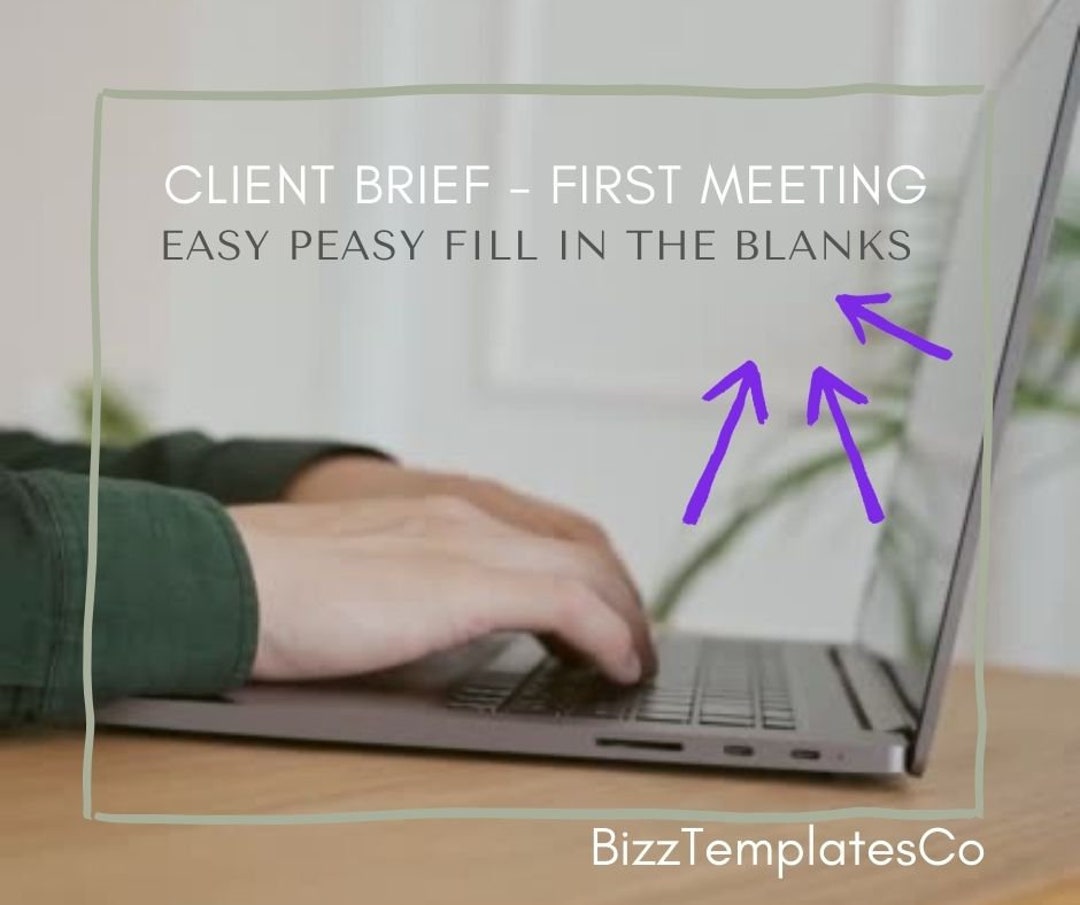 Client Brief First Meeting Template - Etsy