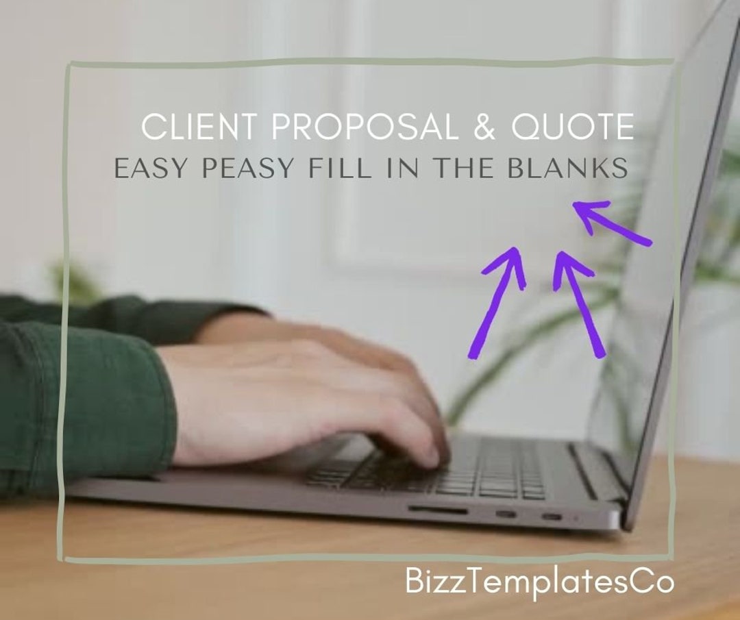 Client Proposal and Quote Template - Etsy