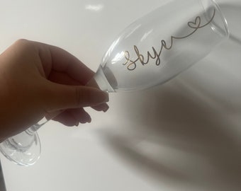 personalised champagne flutes