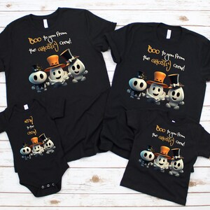 Ghostly Crew Family Halloween Shirts: Matching Spooky Outfits for Parents, Kids & Babies